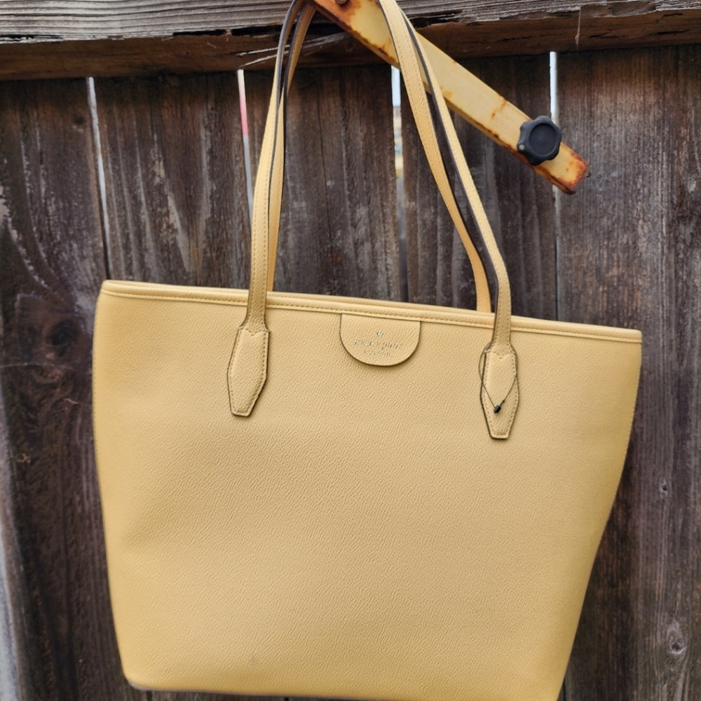 Kate Spade tote bag, yellow excellent used condition